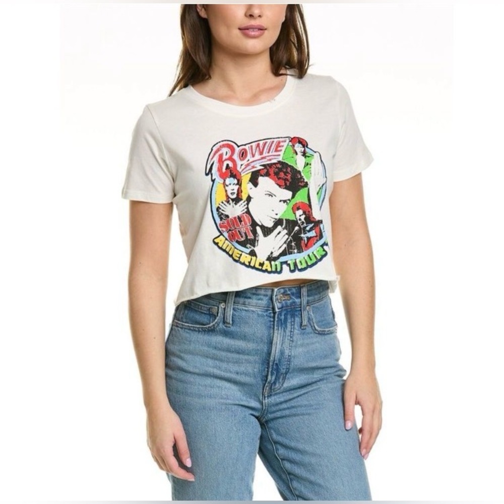 Prince Peter Faces To Bowie Crop T-Shirt